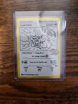 After Skool Hobby - Rare Sketch Charizard SR - Fan Art Card - (Yu Nagaba Style) - Image 4