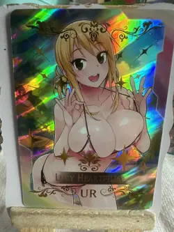 LUCY HEARTFILIA Goddess Story Anime Waifu Card Girl Foil Doujin Holo ACG - Image 1
