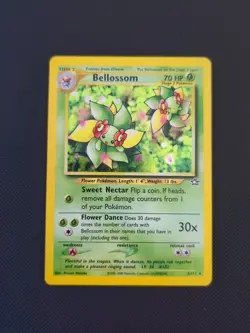 Pokemon TCG Neo Genesis Holo Card Bellossom 3/111 LP Condition - Image 1