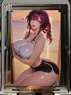 (Double Sided) Goddess Story Metal Card Serialized Anime Waifu Kafka - Image 1