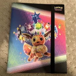 Pokemon Prismatic Evolution Eevee Trading Card Storage Binder - Image 1