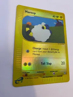 Pokemon Card - Reverse-Holo Mareep 93/147 Aquapolis *MP* e-Card Common - Image 4