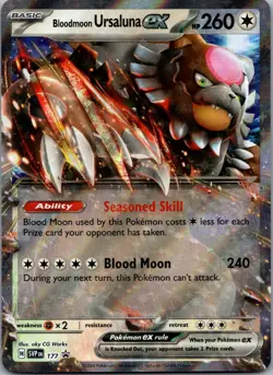 Bloodmoon Ursaluna ex 177 SV: Scarlet & Violet Promo Cards Promo NM - Image 1