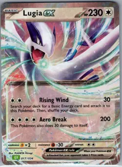 Lugia ex 017/034 Trading Card Game Classic - Pokemon Card - NM - Image 1