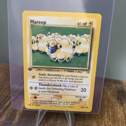 Pokemon TCG Mareep Neo Genesis 65/111 Regular 1st Edition Common Card - Image 1