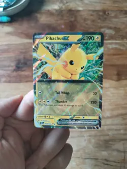 Pokemon TCG Pikachu EX Prismatic Evolutions Holo Card 028/131 - Image 3