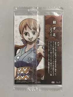Nami - N No.3 - One Piece Itajaga Wafer Card Sealed Japanese - Image 2