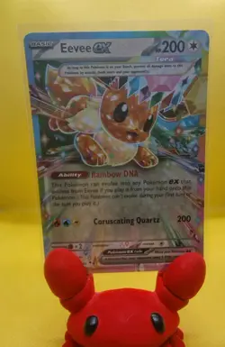 Pokemon Eevee EX TCG Double Rare Prismatic Evolutions Card 075/131 NM Condition - Image 1