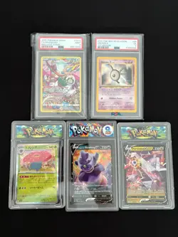 Lot 5 graded cards Pokemon PSA & others - Image 1
