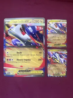 JUMBO Mega Latias Ex 011 Black Star Promo 3D Effect & Both Mega Latias Cards - Image 1