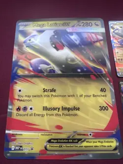 JUMBO Mega Latias Ex 011 Black Star Promo 3D Effect & Both Mega Latias Cards - Image 4
