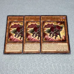 Yugioh Red Rose Dragon LED4 1st Ed Rare 3 Card Playset NM - Image 1
