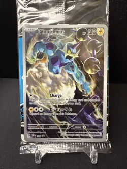 Pokemon Sealed Thundurus 209 Promo Black Star SV Scarlet Violet Promo Card Rare - Image 1