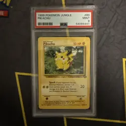 Pikachu Jungle Unlimited 60/64 PSA 9 Pokemon Vintage Grail Tcg Card - Image 1