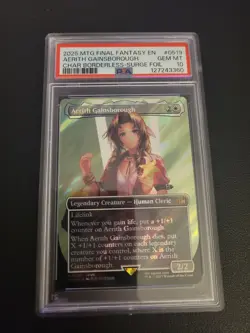 2025 MTG FF Aerith Gainsborough Surge Foil EN PSA 10 - Image 1