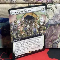 Tempt with Bunnies #0049 (Extended Art) Commander: Bloomburrow Regular NM - Image 2