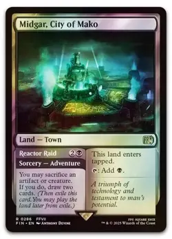 Midgar, City of Mako #286 (Foil) (NM) Final Fantasy FIN Magic MTG - Image 1