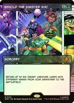 MTG (FOIL) Behold the Sinister Six! (Borderless) M Marvel's Spider-Man 221 NM - Image 1