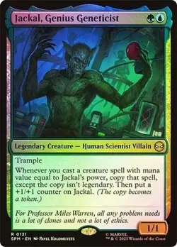 Jackal, Genius Geneticist R Marvel's Spider-Man 131 NM Foil MTG - Image 1