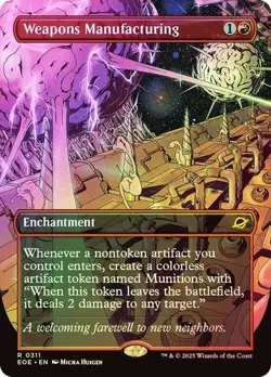 Weapons Manufacturing (Borderless) (Foil) 0311 (R) MTG Edge of Eternities (EOE) - Image 1