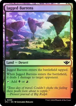 MTG Foil-Jagged Barrens-Outlaws of Thunder Junction #259 - Image 1