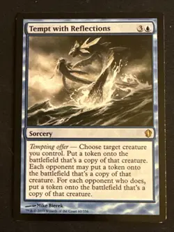 1x Tempt with Reflections (60) Commander 2013 LP MTG Magic the Gathering x1 MKE - Image 1