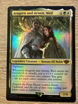 Magic - Lord of the Rings - Aragorn and Arwen, Wed - Mythic - Foil - 0287 - Image 1