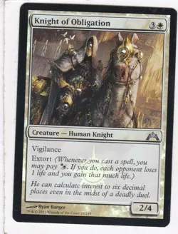 MTG: Gatecrash: Foil: Knight of Obligation - Image 1