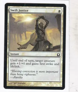 MTG: Return to Ravnica: Foil: Swift Justice - Image 1