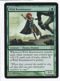 MTG: Return to Ravnica: Foil: Wild Beastmaster - Image 1