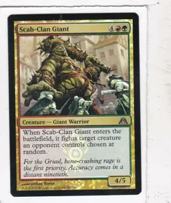 MTG: Dragons Maze: Foil: Scab-Clan Giant - Image 1