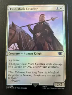 East-Mark Cavalier 0009 LTR Foil Common Lord Of The Rings Magic: The Gathering - Image 1