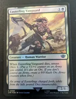 Easterling Vanguard 0083 LTR Foil Common Lord Of The Rings Magic: The Gathering - Image 1