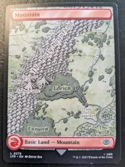 Mountain (Full Art) 0278 LTR Land Lord Of The Rings Magic: The Gathering - Image 1