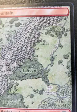 Mountain (Full Art) 0278 LTR Land Lord Of The Rings Magic: The Gathering - Image 3