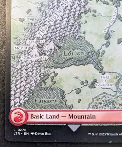 Mountain (Full Art) 0278 LTR Land Lord Of The Rings Magic: The Gathering - Image 4