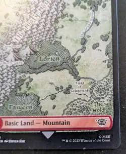 Mountain (Full Art) 0278 LTR Land Lord Of The Rings Magic: The Gathering - Image 5