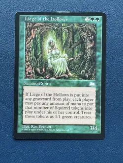 MTG Liege of the Hollows Weatherlight Regular Rare - Image 1