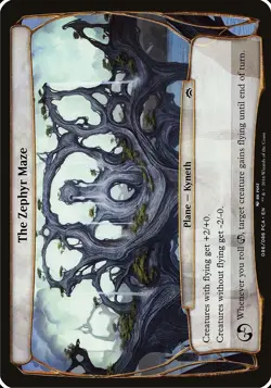 THE ZEPHYR MAZE mtg Planechase Anthology Oversized Plane - Image 1