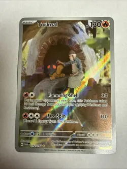 Illustration Rare Torkoal 172/167 Pokemon Card Twilight Masquerade NM-MT 2024 - Image 1