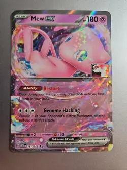 Mew ex RR 151/165 Scarlet & Violet 151 Double Rare Holo NM/M Pokemon TCG Card - Image 1
