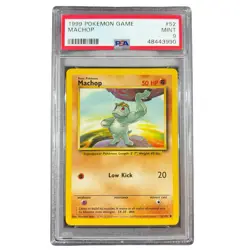 🔥 Machop - Pokemon Base Set - PSA 9 MINT - Vintage WOTC - #52 - Image 1