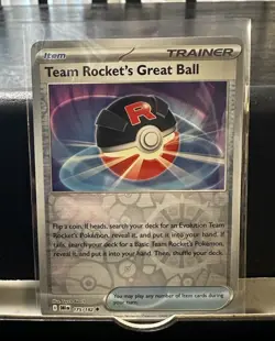 Team Rocket's Great Ball (Reverse Holo) - 175/182 - Destined Rivals - NM Pokemon - Image 2