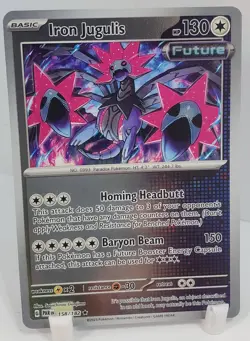 Pokemon Iron Jugulis 158/182 Paradox Rift Reverse Holo NM/M Unplayed Pack Fresh - Image 1