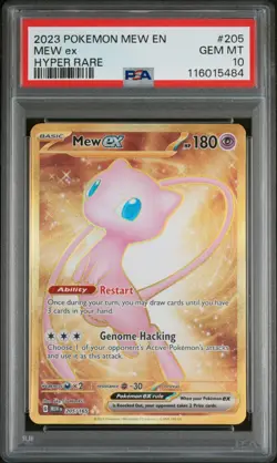 2023 POKEMON MEW EN-151 205 MEW EX HYPER RARE | PSA 10 - Image 1