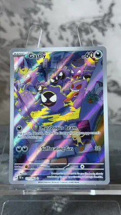 Gastly 177/162 Temporal Forces Holo Illustration Rare Pokemon TCG Ghost Holo UK - Image 1