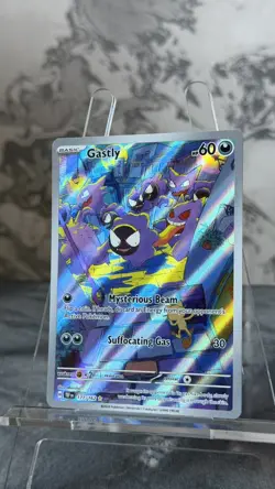 Gastly 177/162 Temporal Forces Holo Illustration Rare Pokemon TCG Ghost Holo UK - Image 2