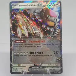 Pokemon TCG Bloodmoon Ursaluna SVP 177 ex Scarlet & Violet Black Star Promo Rare - Image 1