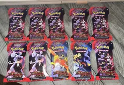 Pokemon Scarlet & Violet Destined Rivals Booster Packs Lot of 10 - Image 1