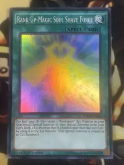 Yugioh: Rank-Up-Magic Soul Shave Force - WIRA-EN028 Super Rare 1st Edition NM - Image 1